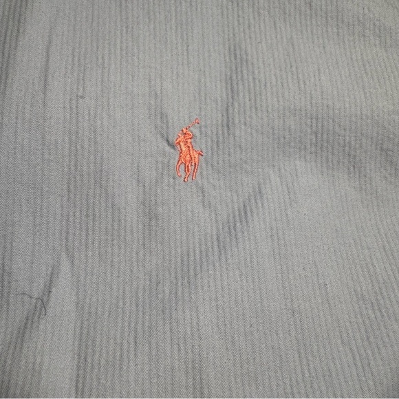 Ralph Lauren Blue Custom Fit Size XXL Shirt Button Long Sleeve Casual - Picture 7 of 10